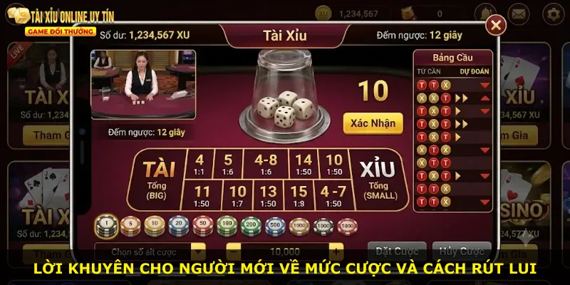 Lời khuyên cho người mới về mức cược và cách rút lui