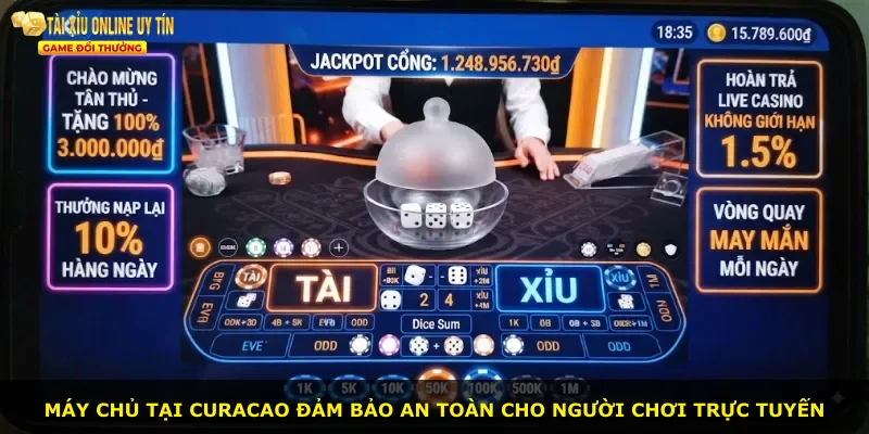 Máy chủ tại Curacao đảm bảo an toàn cho người chơi trực tuyến