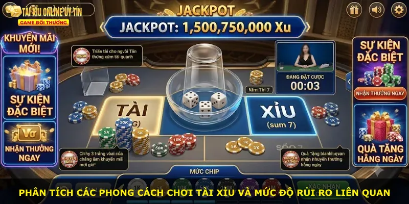 Phân tích các phong cách chơi tài xỉu và mức độ rủi ro liên quan