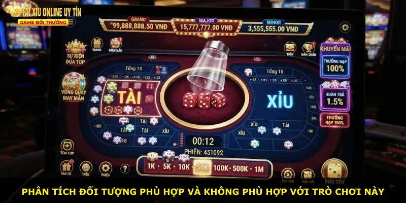 Phân tích đối tượng phù hợp và không phù hợp với trò chơi này